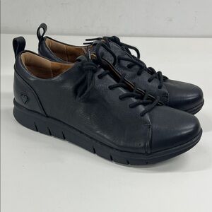 New Nurse Mates Pillow Top Black Lace Up Comfort Nursing Shoes Size 7.5 Wide